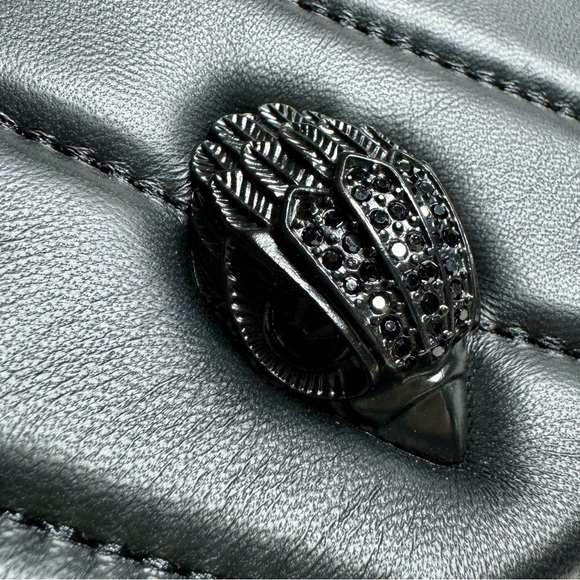 NEVER BEEN USED!  Kurt Geiger London Kensington Small Leather Camera Bag / Black - Picture 10 of 11